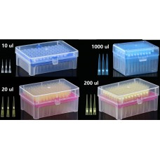 Filtered Pipette tips 96/rack